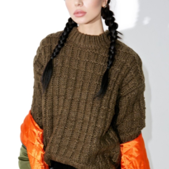 Moon River Genesis Chunky Sweater - Tan - Picture 2 of 6